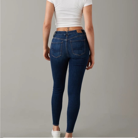 AE Next Level Curvy Jegging Dark Wash Sz 20 Short - Picture 12 of 12